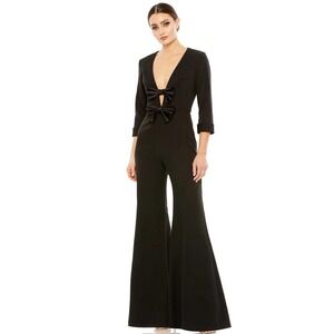 Mac Duggal 27033 Three Quarter Sleeve Jumpsuit Size‎ 4 Nwt